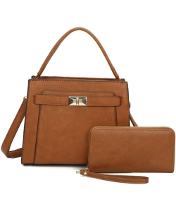 Fashion Top Handle 2-in-1 Satchel LF303T2 BROWN